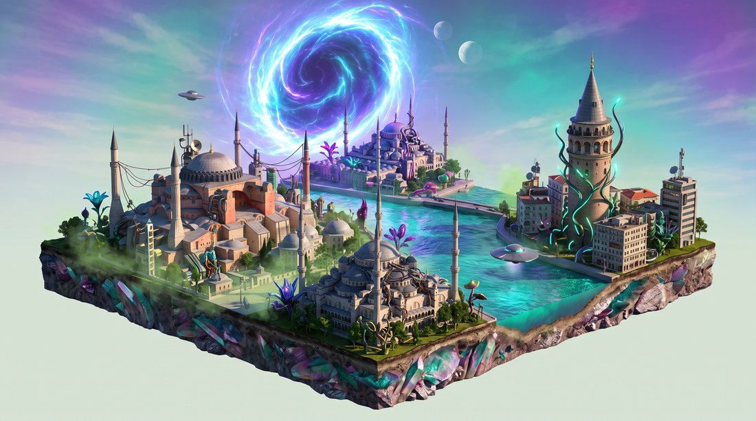 Cosmic teması, gündüz — İstanbul
