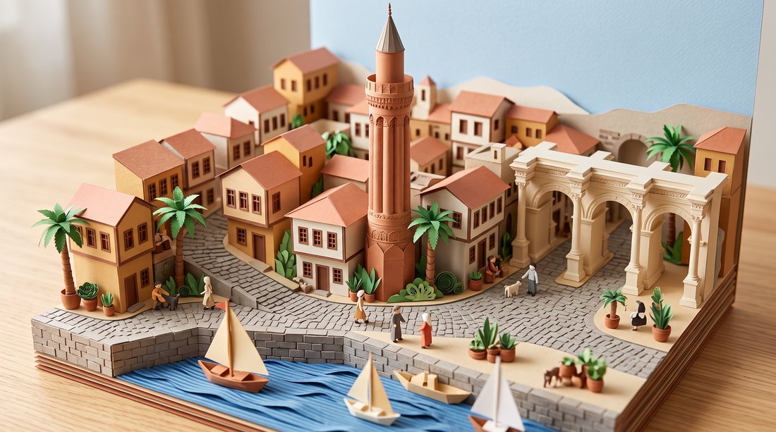 Kağıt Kesme teması, gündüz — Antalya