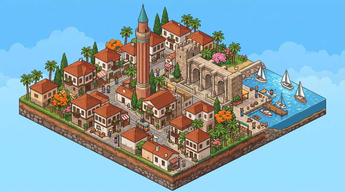 Piksel teması, gündüz — Antalya